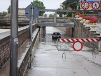 Il sottopasso di via Perilli a Senigallia, oggetto di frequenti allagamenti