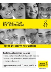 Amnesty International: incontro 27 marzo 2012 a Senigallia