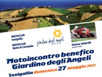 Locandina motoincontro dedicato alla onlus “Giardino degli angeli”