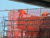 Operai senza casco nel cantiere terza corsia A14 a Senigallia