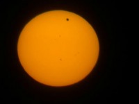 Transito di Venere sul disco solare (foto di Nicola Montoni)