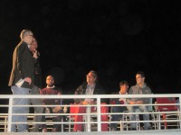 Oliviero Toscani sul palco-pontile del Senigallia Fireworks Festival
