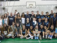 Le squadre partecipanti al torneo Marche-Umbria di volley femminile