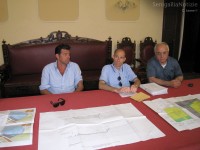 Mangialardi, Ceresoni e Cavallari illustrano il progetto del parcheggio di via Cellini