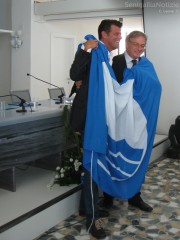 Maurizio Mangialardi e Gian Mario Spacca teneramente sotto coperta!