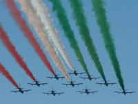 Frecce Tricolori: la Pan (Pattuglia acrobatica nazionale) in esibizione