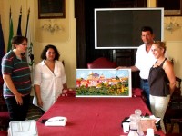 Consegna del mosaico dei ragazzi di Spilinbergo