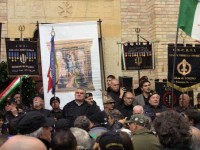Un'immagine della rievocazione delle Marcia su Roma a Predappio (28 ottobre 2012)