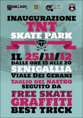 Locandina dell'inaugurazione dello Skate Park