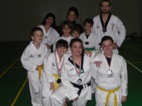 Il gruppo taekwondo di Senigallia che ha partecipato ai campionati