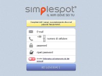 Registrazione Simple Spot wi-fi gratuito