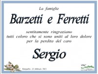 Dopo la scomparsa del loro caro Sergio, un messaggio per quanti sono stati vicini