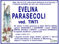 Manifesto funebre per Evelina Parasecoli