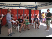 I concorrenti del quiz on the beach al CaterRaduno 2013