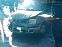 Incidente in via Cellini: auto danneggiata