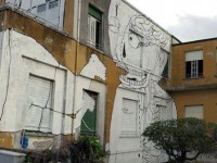 Murale di Blu (ora demolito) a Senigallia, ex-colonie ENEL