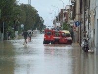 Senigallia sott'acqua per l'alluvione del 3 maggio 2014