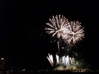 Fuochi d'artificio 2014 dalla banchina di levante di Senigallia