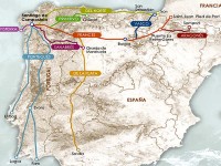 Le mappe dei vari 'caminos'