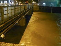 Il fiume Misa attorno alle 22.30 del 22 maggio 2015 Il fiume Misa attorno alle 22.30 del 22 maggio 2015