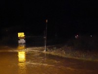 Allagamenti all'incrocio tra via Capanna e strada del Giardino Allagamenti all'incrocio tra via Capanna e strada del Giardino