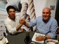 Mohamed Malih e Franco Giannini nella redazione di Senigallia Notizie