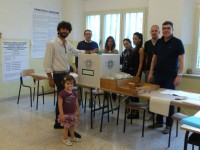 Elezioni 2015: il sindaco di Corinaldo Matteo Principi alle urne