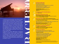 La brochure della maratona musicale a Senigallia, dedicata a Bach