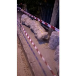 Tubi di cemento amianto in via Rovereto