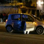 L'auto incidentata per il sinistro stradale in viale Leopardi a Senigallia