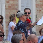 Filippo Solibello con uno spettatore