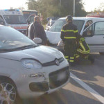 Le auto incidentate sulla SS16 al Ciarnin di Senigallia