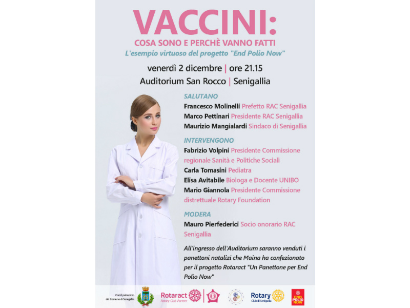 Rotaract Club: un convegno sui vaccini all'Auditorium San Rocco - Senigallia Notizie