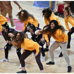 La squadra del Panzini che ha partecipato al Palasport di Senigallia alle Olimpiadi della Danza 2017