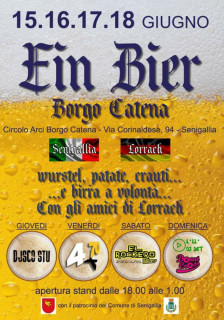 Ein Bier Borgo Catena: locandina edizione 2017