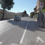 Divieto di sosta lungo via Sanzio (strada statale Adriatica) a Senigallia, e passaggio pedonale