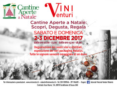 Vini Venturi partecipa a Cantine Aperte a Natale il 2 e 3 dicembre 2017