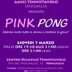 Torneo rosa Pink-Pong al Centro Olimpico