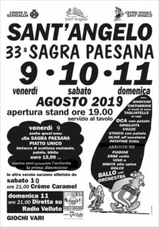 Sagra Paesana 2019 a Sant'Angelo di Senigallia - locandina
