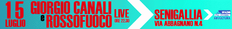 Giorgio Canali e Rosso Fuoco live all\'Arvultùra - Sabato 15 luglio 2017 - Senigallia