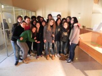 Studenti della IVB del 'Medi' nella sezione napoleonica della mostra sul Risorgimento