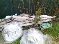 Lastre di amianto rotte rinvenute alla Cesanella di Senigallia