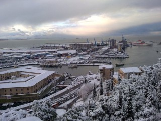Ancona sotto la neve