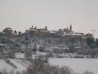Corinaldo con la neve