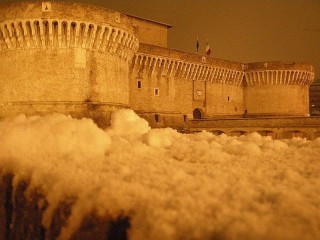 Rocca Roveresca di Senigallia sotto la neve