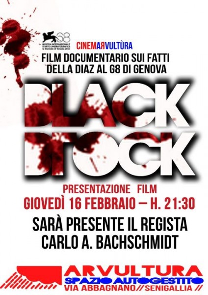 Locandina "Black Block" di "Arvultùra"