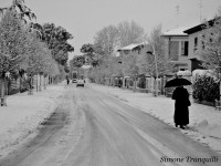 Senigallia e la neve. Foto di Simone Tranquilli