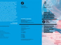 Locandina "Conflitti Senza Violenza - Per una società di beni comuni"