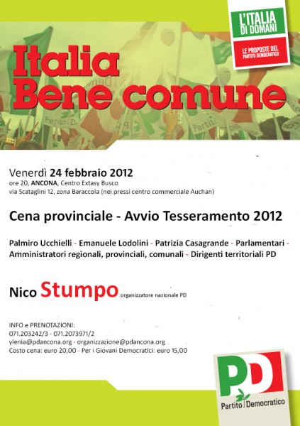 Volantino Pd Ancona- Tesseramento 2012