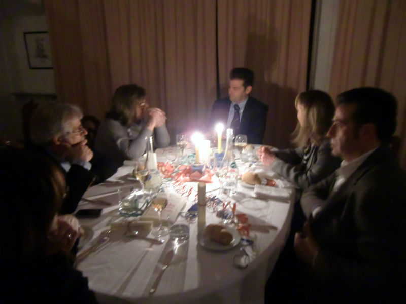 Cena al "Panzini" per "M'illumino di meno 2012"